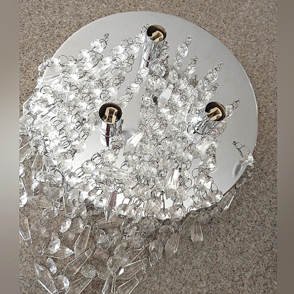 Acrylic Flush Mount Light Fixture - Picture 5 of 8